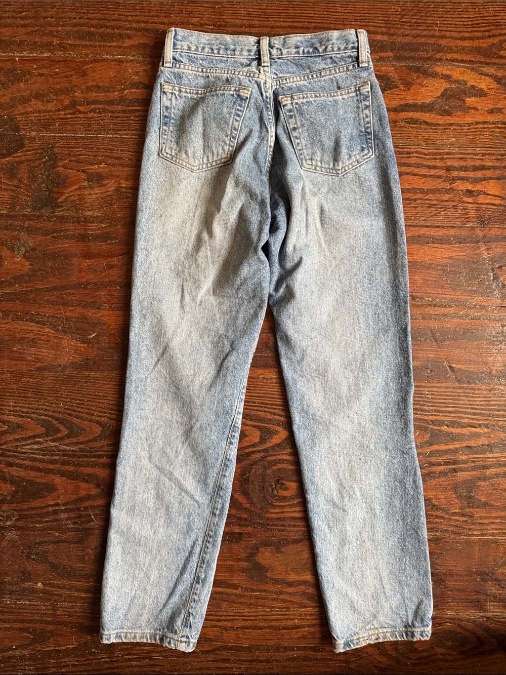 Vintage 90s Banana Republic Light Blue Straight-Leg Women’s Jeans Size 2 Long - Picture 4 of 8